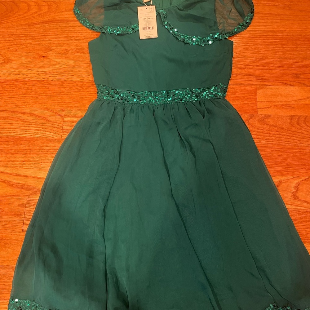 Monsoon Teal Kids Formal Dress